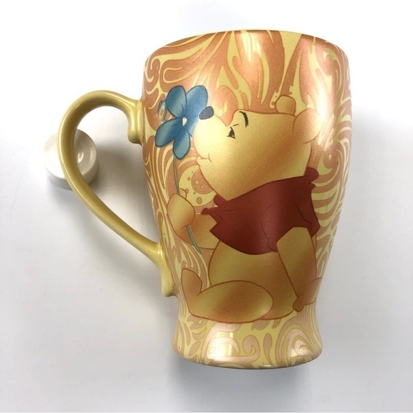Winnie the Pooh gold lustre double sided image Disney Store mug - Picture 2 of 6
